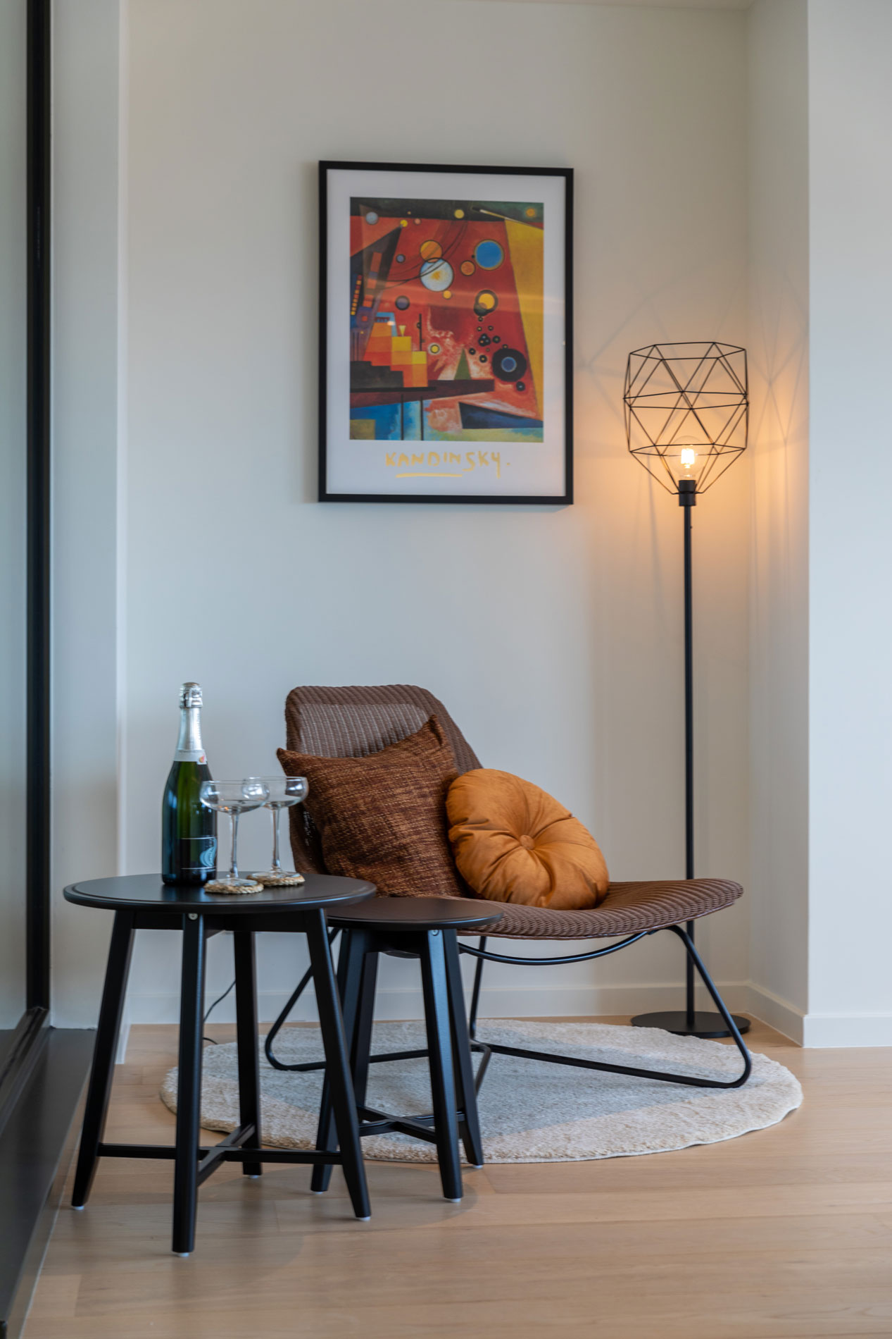 Luxueuze badkamer met prachtig zicht op Hasselt,Zicht vanuit de keuken op Hasselt centrum, appartement 10.A